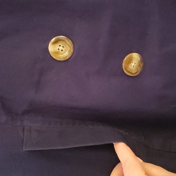 Old Navy Women's Navy Blue Cotton Pea Coat - Size XXL - Picture 4 of 11